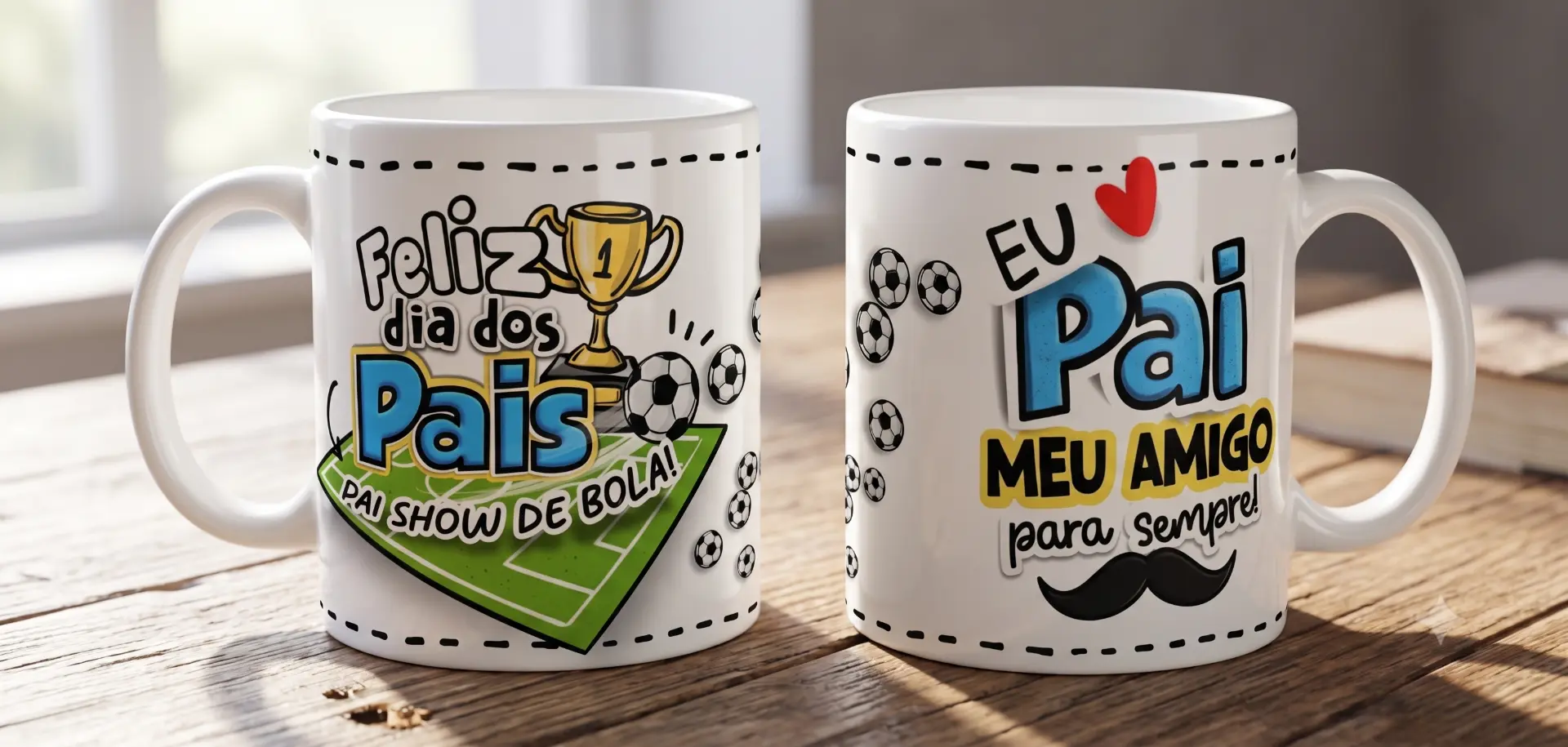 Caneca #08 — Pai show de bola — futebol