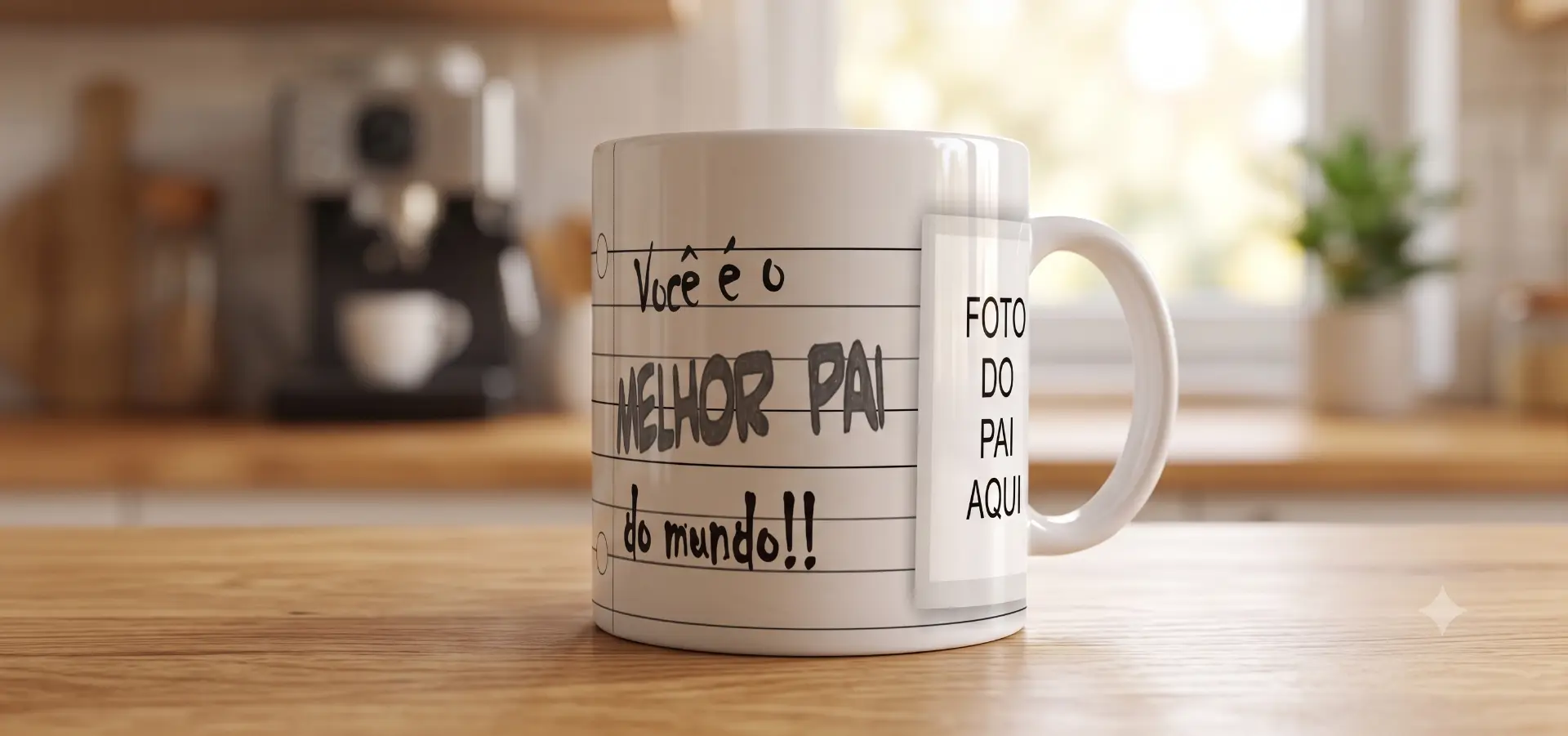 Caneca #04 — Melhor pai do mundo — com foto
