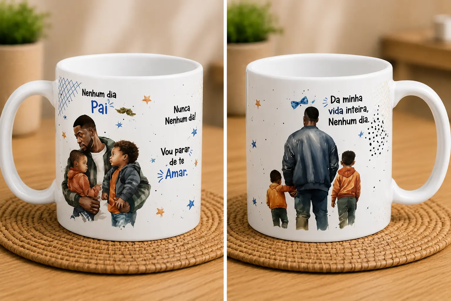 Caneca #02 — Nenhum dia, pai — nunca vou parar de te amar