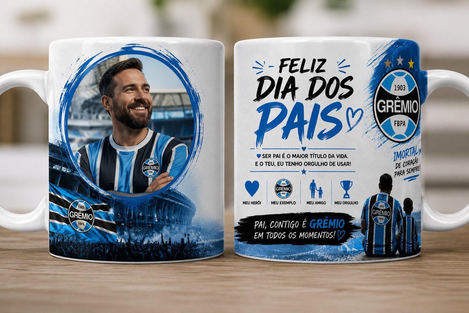Caneca #20 — Feliz Dia dos Pais — Grêmio