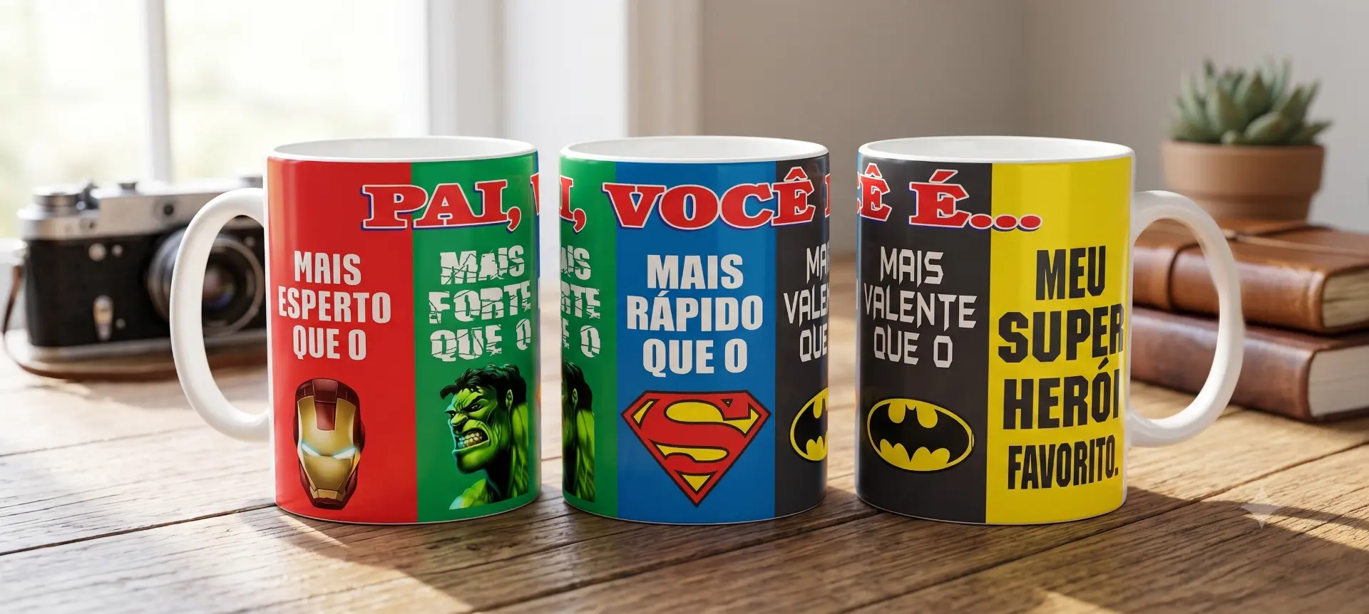 Caneca #01 — Pai, você é… meu super-herói favorito